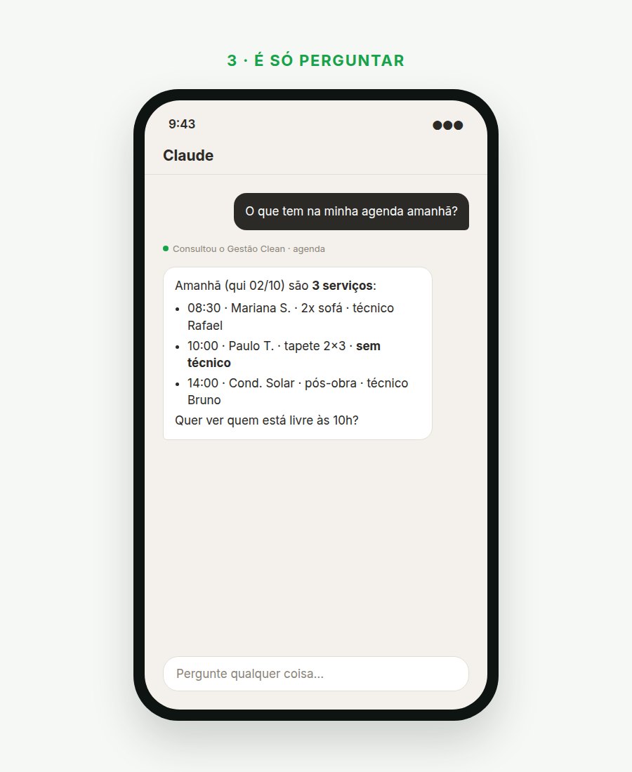 Pronto. Volte para o Claude e pergunte do jeito que você fala com a equipe.